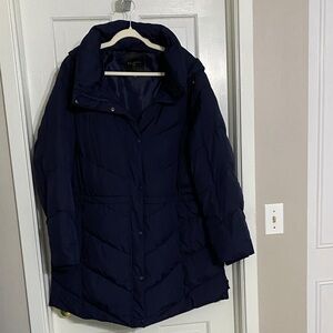 Talbots Navy Blue Puffer Jacket 2X